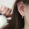 Серьги из стерлингового серебра 925 пробы, серьги-капли для женщин, золотые модные украшения, винтажные простые аксессуары для вечеринок, подарки, серьги