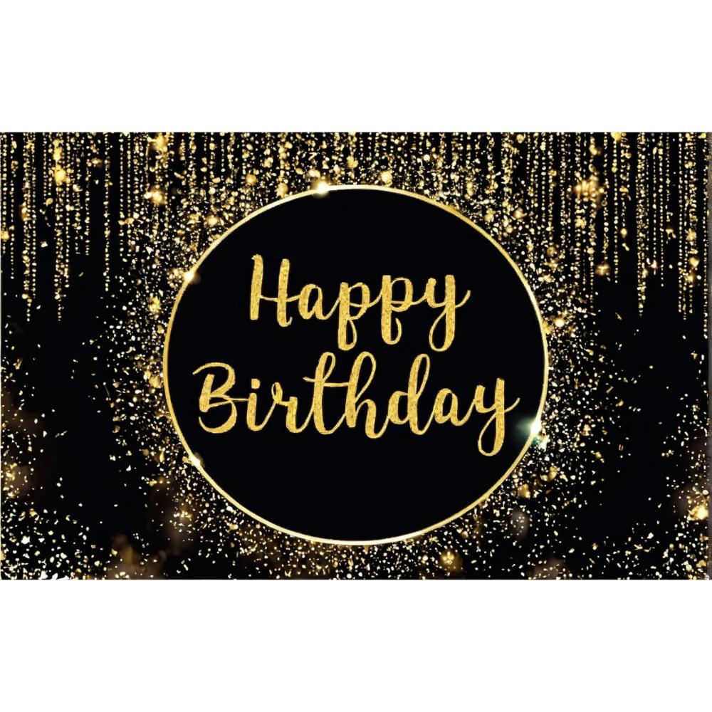 Черный Розовый С Днем Рождения Фон Розовое Золото Блестящий Воздушный Шар Декор Для Вечеринки Семейный Портрет Фото Фон Декор Для Дня Рождения