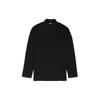 Classic Long-Sleeve Mock Neck Black Men Tops GK4497