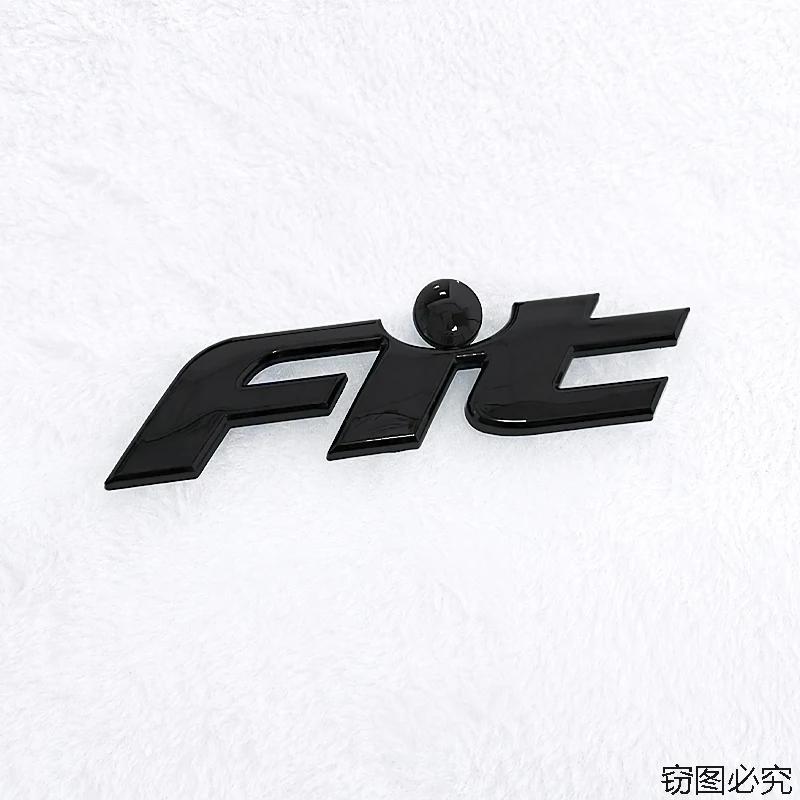 QLN2 Honda FIT ABS Car Rear Trunk 3D Emblem Tail Badge Sticker Logo Decals Auto Styling Decoration Badge
