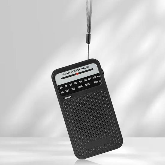 Портативное AM/FM-радио с динамиком, чистым стереозвуком, портативное радио на батарейках с разъемом для наушников 3,5 мм