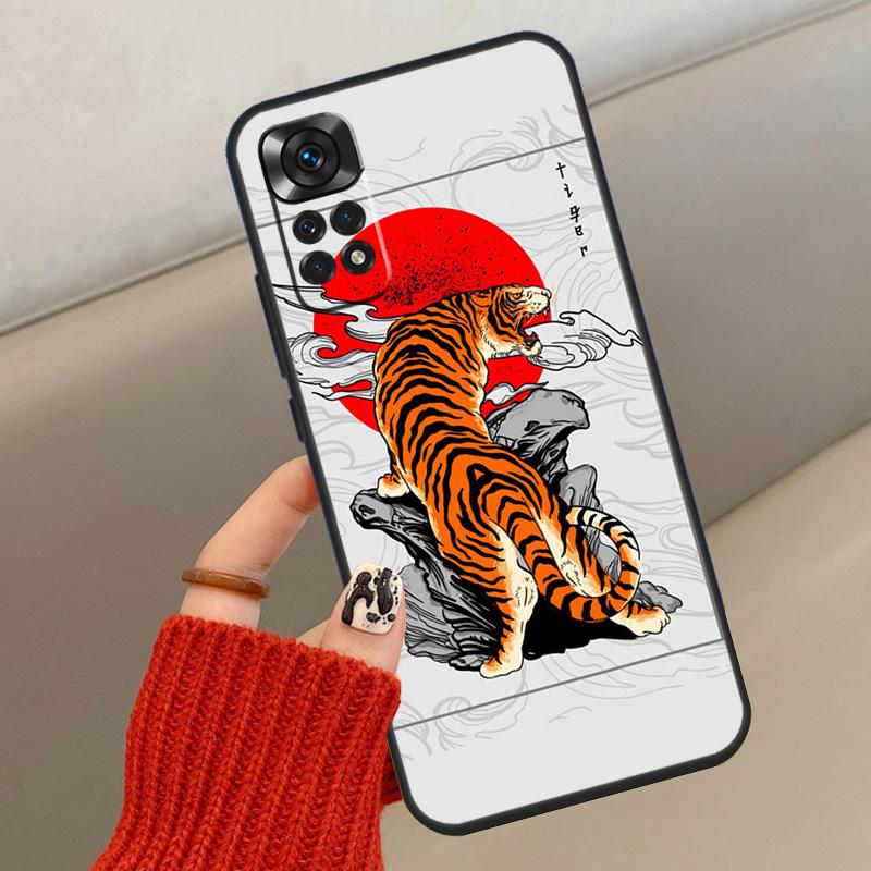 Модный чехол-арт с изображением животного-тигра для Xiaomi Redmi Note 14 13 12 11 10 15 Pro Plus Чехол для Redmi 15 15C 12C 10C 13C 14C