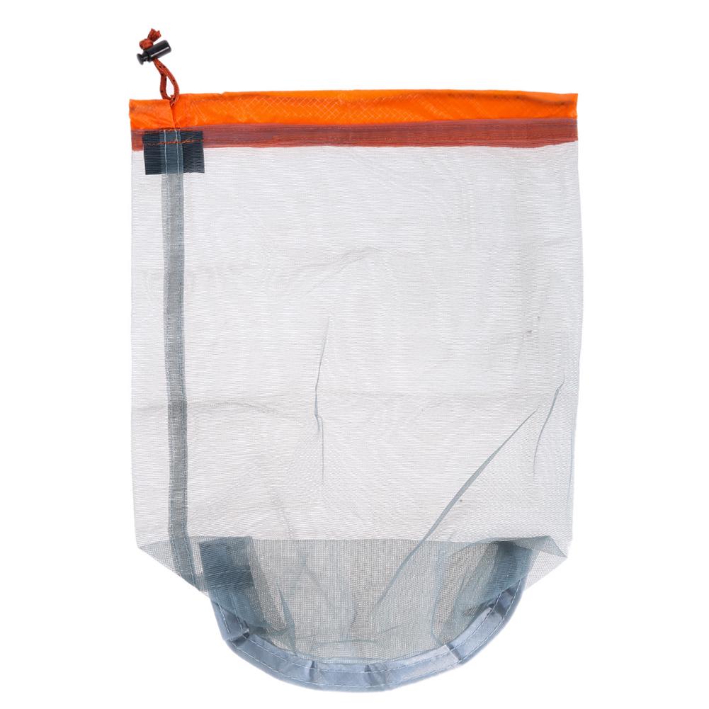 Ultralight Nylon Mesh Mesh Laundry Bag Ultralight Nylon Mesh Bags Laundry Outdoor Bag for Camping Travel Hiking Outdoor Sports