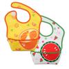 Manito Quick Wash Bib Orange + Watermelon 2p Set, Orange, Watermelon, 2 Pieces
