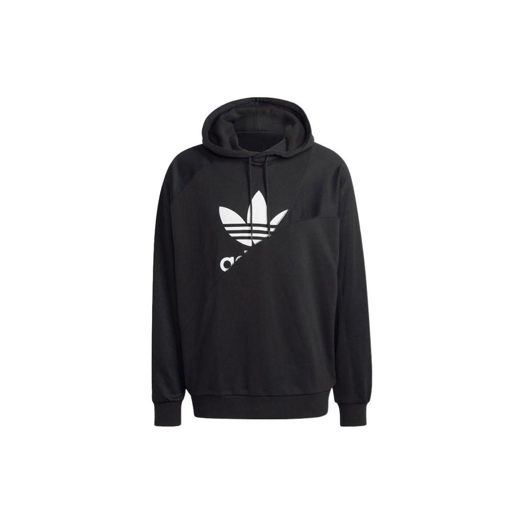 Adidas Originals Trefoil Bld Ft Hoodie Casual Print Long Sleeve Sweatshirt Men Tops Black HG6331
