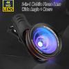 Hd Camera Lens Kit With Fill Light: 0.45x Wide Angle & 12.5x Macro Lens, Universal Compatible For Smart Cellphones
