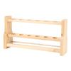 Wooden Test Tube Rack Storage 6 Round Hole Multifunctional Test Tube Stand Holder for Home Laborator