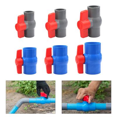 Модернизация Ручные шаровые краны из ПВХ Переключатели Термостойкость Ручные клапаны Двусторонняя сантехника для сельского хозяйства