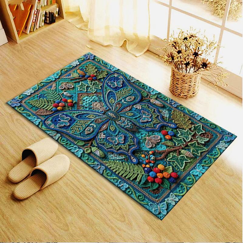 2025 New Butterfly Carpet Rug for Living Room Bedroom Home Sofa Decoration,Kids play Non-slip Floor Mat110
