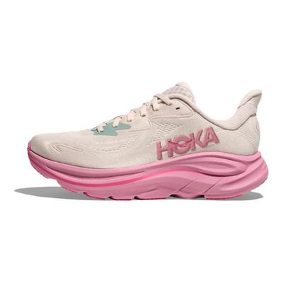 HOKA Clifton 10 Широкие Розовый Крем Женские Кроссовки Сухая Роза 1162050-RMD