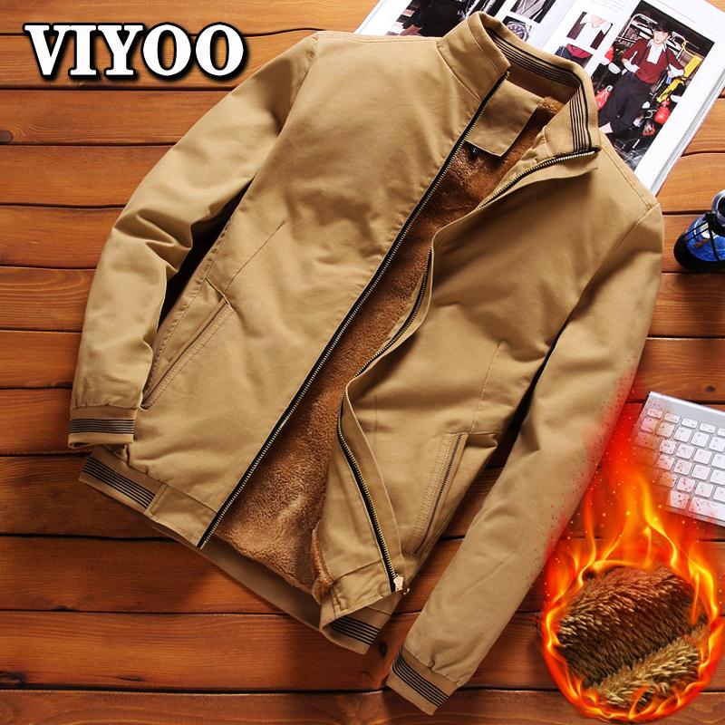 Outdoor Men Bomber Thick Plus Velvet Casual Male Outwear Fleece Thick Cold Winter Tackical Army Jacket Man Military Baseball Down Coats Jacket For Men