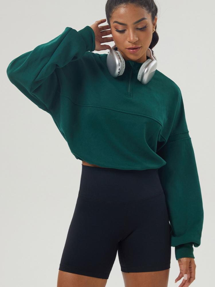 Осень-зима свободные спортивные толстовки женские пуловеры с длинным рукавом на молнии тренировочная рубашка женские джоггеры фитнес-тренировки топы