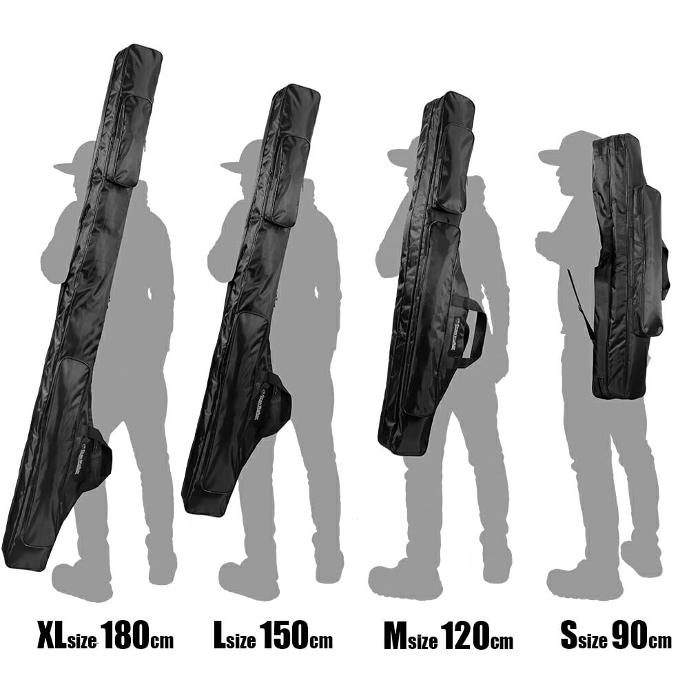 Заднее изогнутое удилище Grand Walker, большое, удочка, маленький чехол, мягкое, для намотки лески, вместимость, в стиле Daiwa, компактное, с чехлом на плечевой ремень, (90см)
