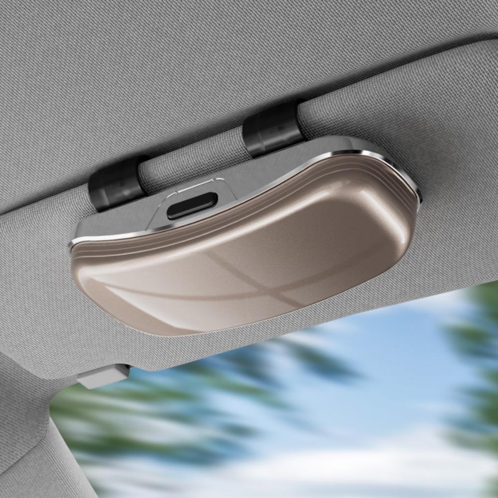 Universal Sun Visor Sunglasses Holder Box Anti Scratch Eyeglasses Protection Case Vehicle