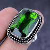 Перидот Драгоценный Камень 925 Стерлинговое Серебро Ювелирное Кольцо Размер 8.5