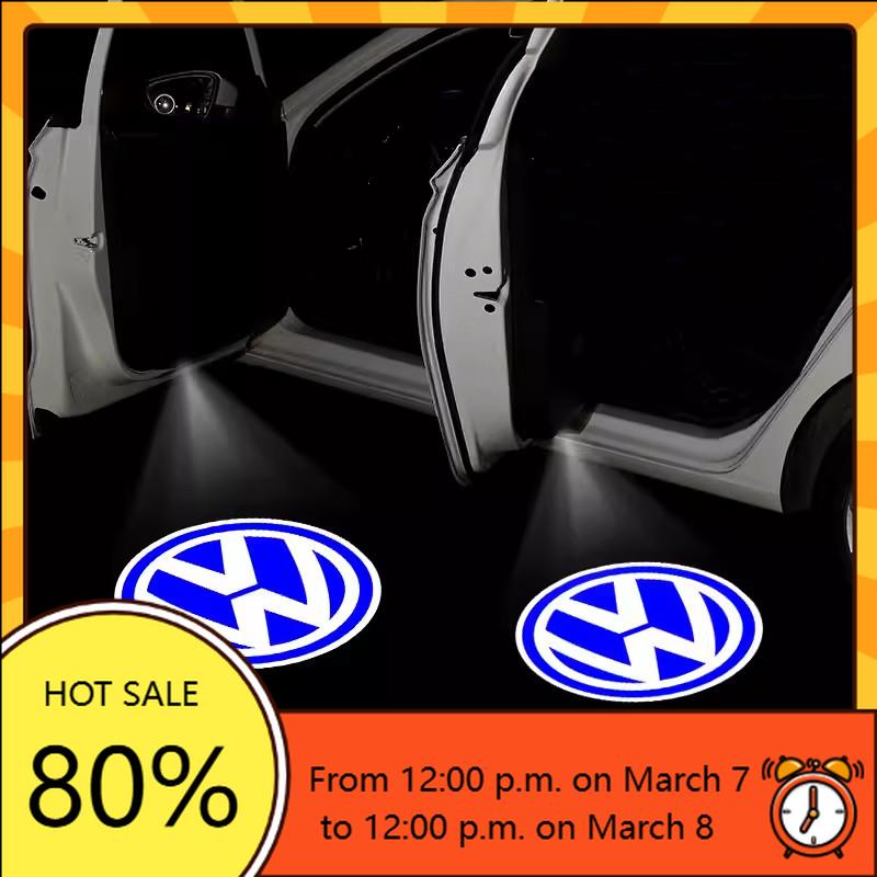 For VW Volkswagen Jetta MK5 Golf Car HD Door Welcome Lights Led Projector Decor Lamp For VW R Line GTI Atlas Jetta Touareg VariaKD5