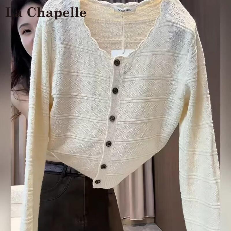 La Chapelle Women's Soft V-Neck Knit Pullover