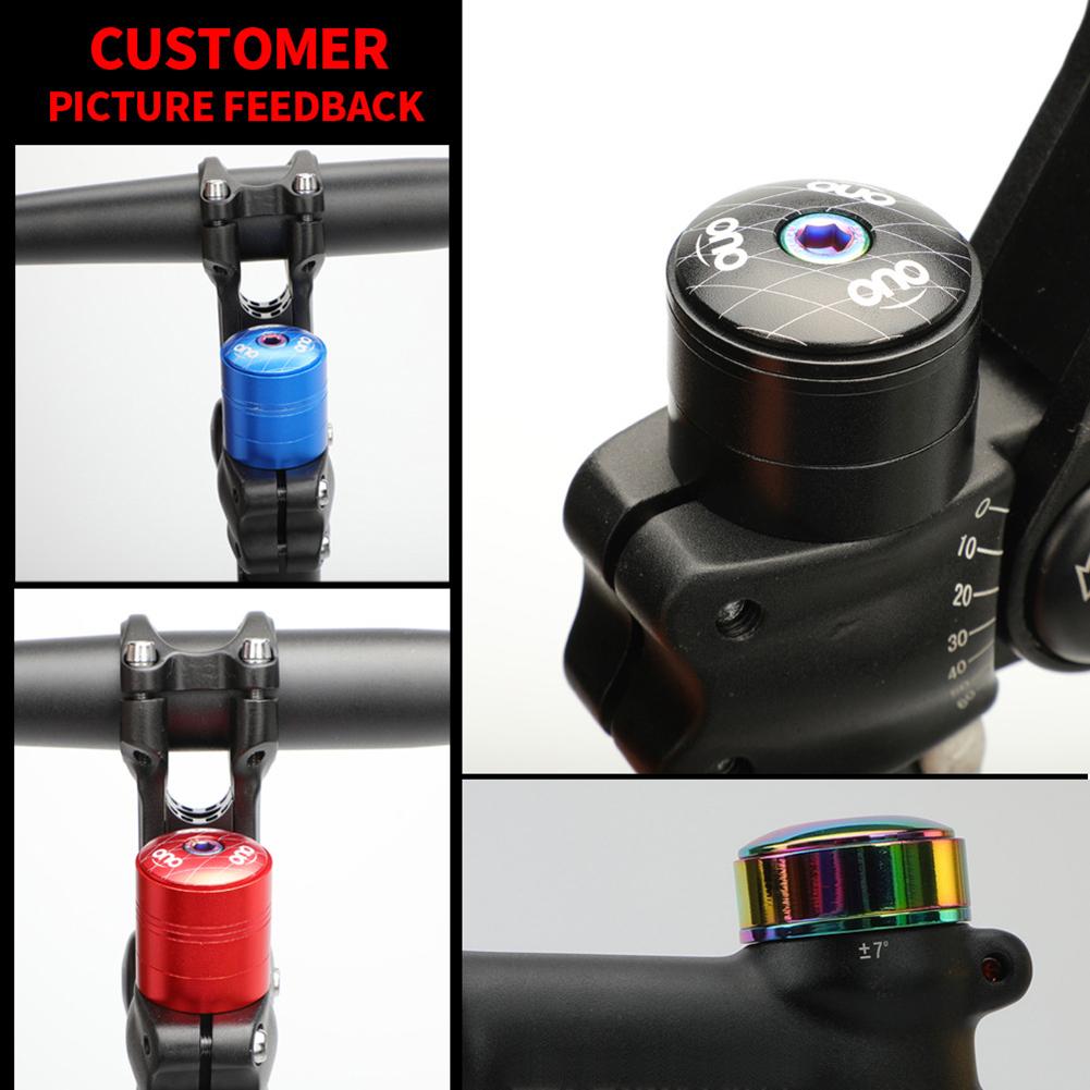 MTB Bicycle Stem Top Cap Headset Cover with Screw Kit Aluminum Alloy Front Fork Ring Spacer Cycling Accessories