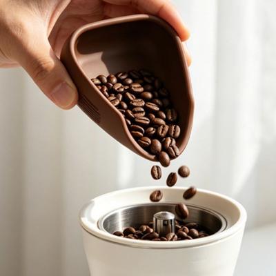 2PCS Silicone Coffee Bean Weighing Dish Non-slip Coffee Bean Measuring Cup Cafe