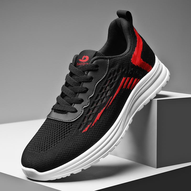Spring New Casual Breathable Men's Shoes Lace-up Running Shoes Fashion Trend Sneakers