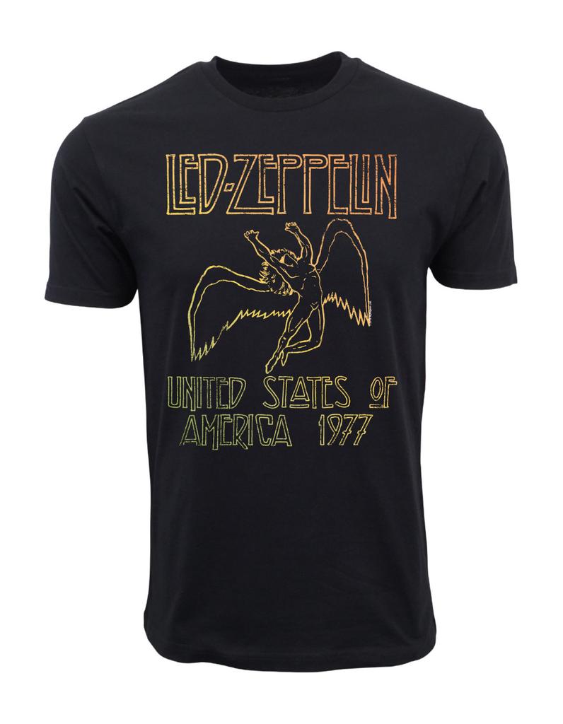 Led Zeppelin Унисекс Оригинальный и Аутентичный Лицензия 1977 Закат Новый