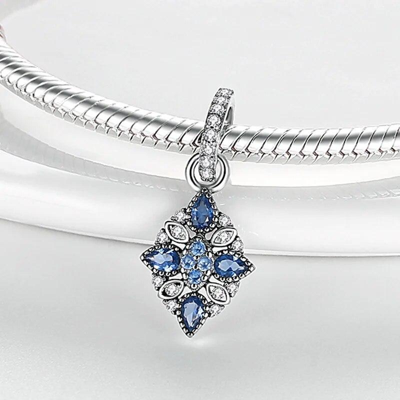 Подвеска Lucky Blue Devil Eyes подходит для оригинального браслета, ожерелье из стерлингового серебра 925 пробы, подвески в виде пальмового Египта, бусины, ювелирные изделия своими руками