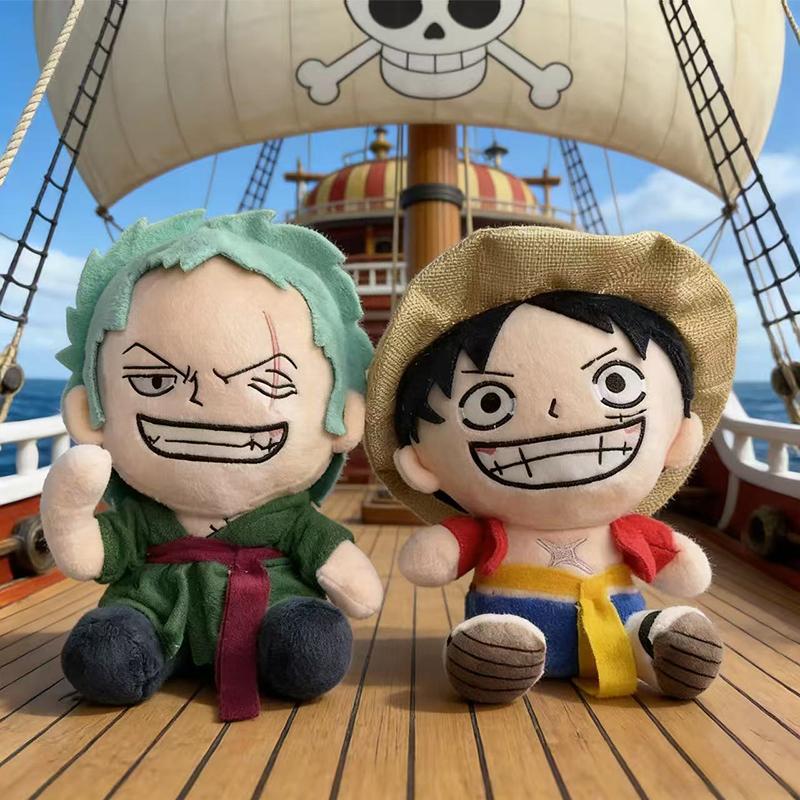 Новые японские аниме One Piece Плюшевые игрушки Мультяшная фигурка Луффи Чоппер Эйс Ророноа Зоро Милые и мягкие набитые подарки