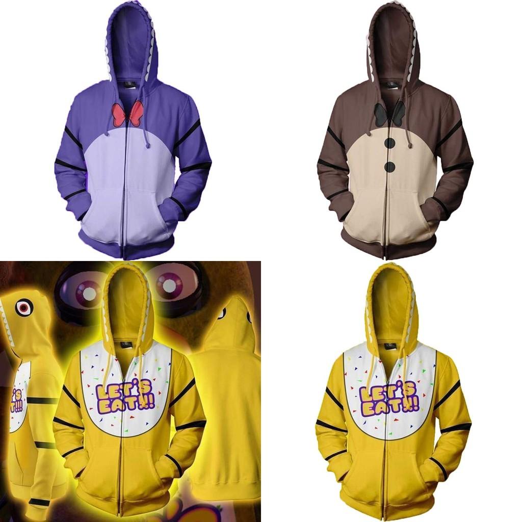 Премиальное худи для косплея Five Nights At Freddy's Fnaf с ярким узором