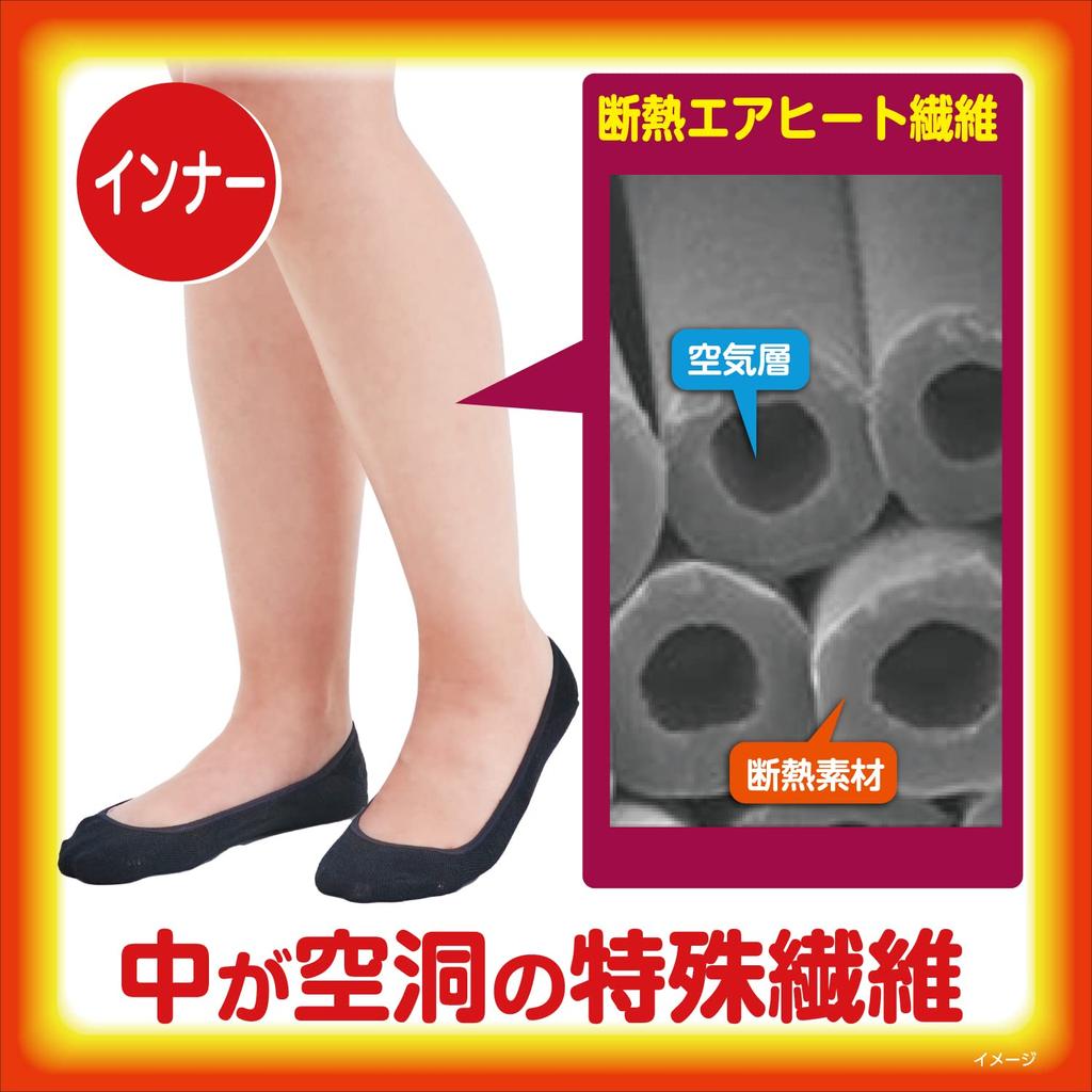 Волшебные теплые носки Kiribai Утепляющие внутренние носки для холодных ног, Полное покрытие, Черные 22-25 см, Низкий вырез, Максимальное тепло