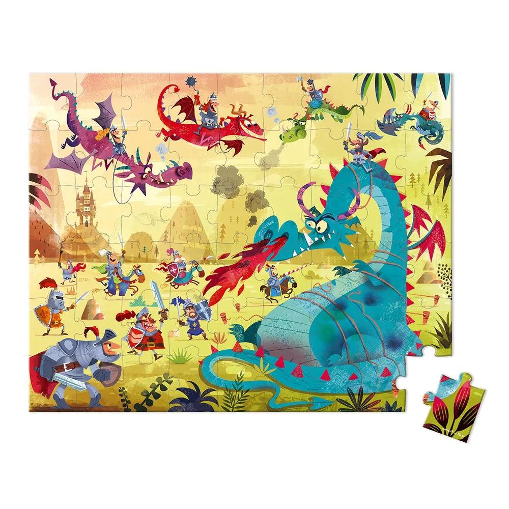 Janod Puzzle Dragons puzzle 54 pieces multicolore