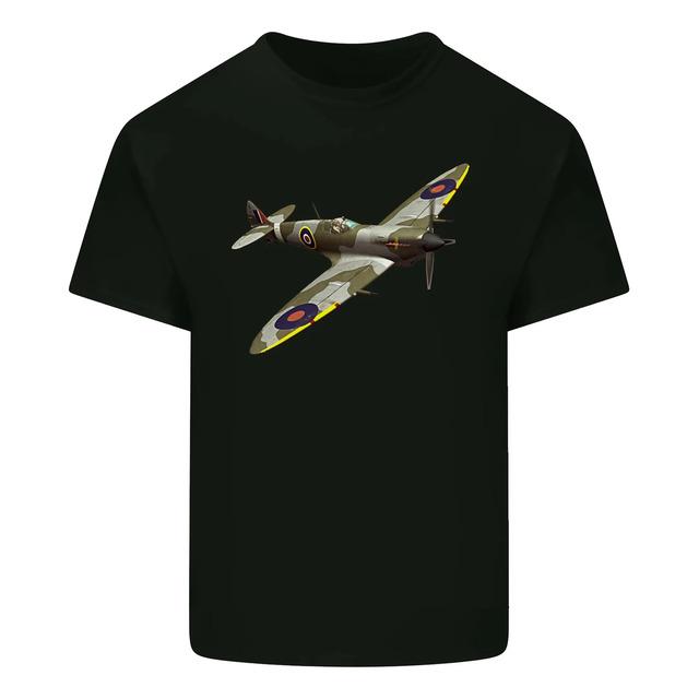 Графическая футболка с камуфляжным принтом самолета Spitfire