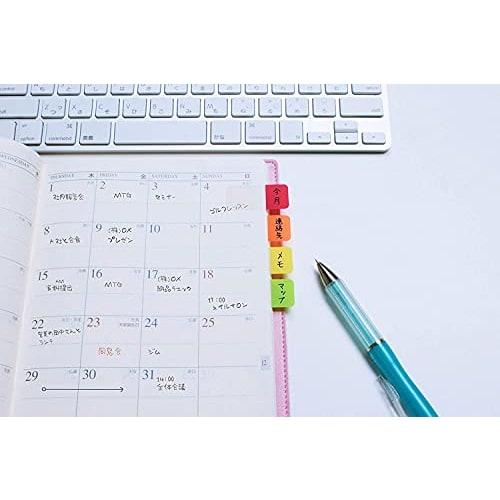 Post-it Film Sticky Notes Super Durable Thick Pink Green Orange 40 X 18 Mm 10 Sheets X 3 Pads 686S-2