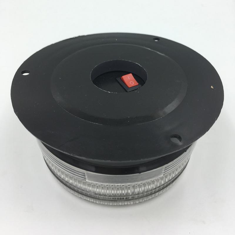 Солнечный светодиодный стробоскоп для автомобиля: Красно-синие предупреждающие мигалки для безопасности на стройке