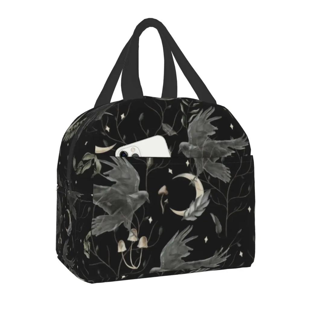 Индивидуальная Ведьминская Вещь Текстурированная Фиолетовая Сумка для Обед Женская Теплая Сумка-Холодильник Изолированные Ланч-Боксы для Детей в Школу