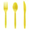30pcs Plastic Knife Forks Spoons Set Flatware Disposable Cutlery Green White  Black Red Gold Reusable Plastic Tableware Supplies