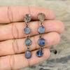 Kyanite Earring Electroformed Copper Earrings Handmade Kyanite Jewelry Real Gemstone Earrings Electroformed Copper Jewelry Earrings For Gift