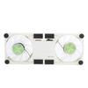 Laptop Cooling Pad USB Foldable   Cooler Stand Light Portable with AntiSkid Mount(White )