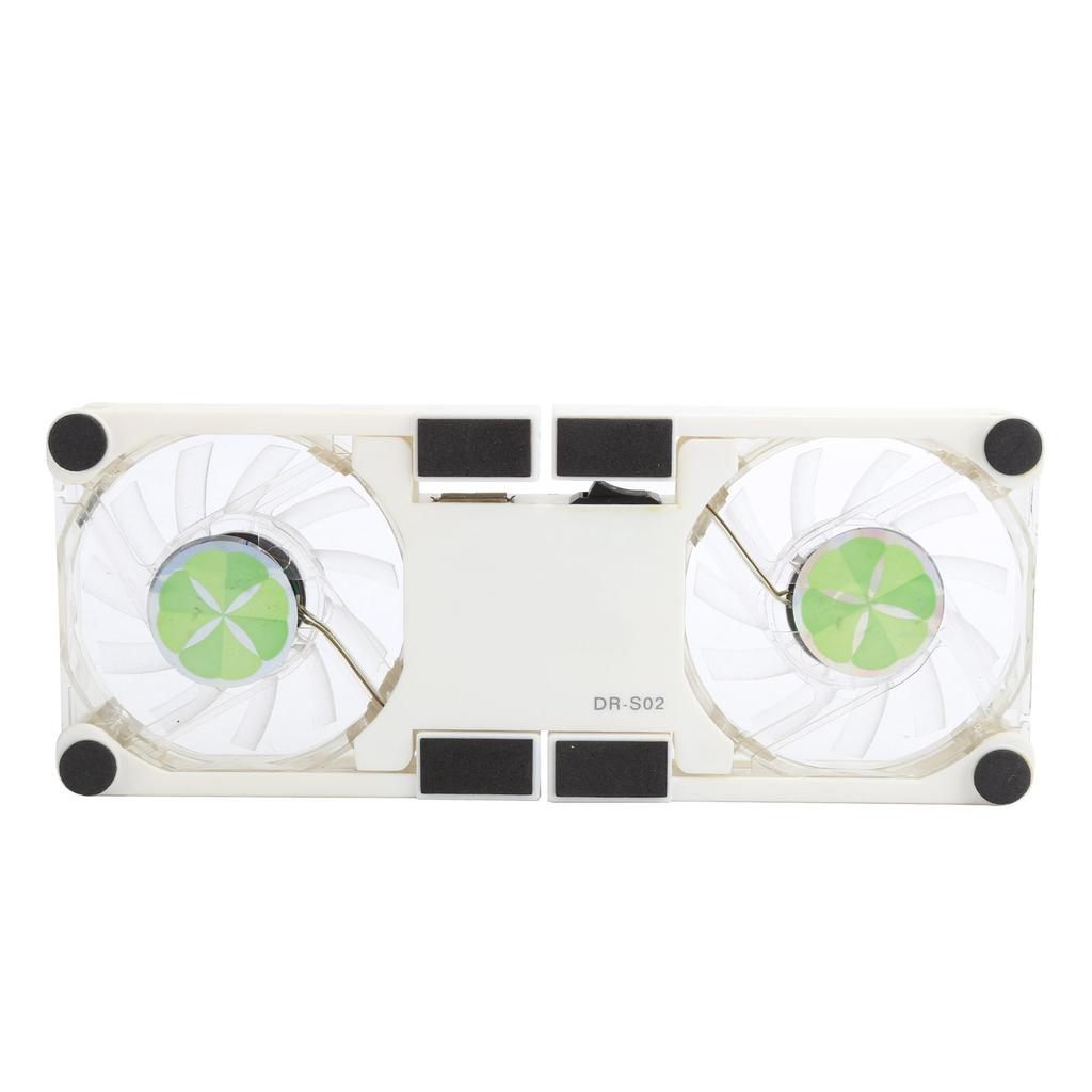 Laptop Cooling Pad USB Foldable Cooler Stand Light Portable with AntiSkid Mount(White )