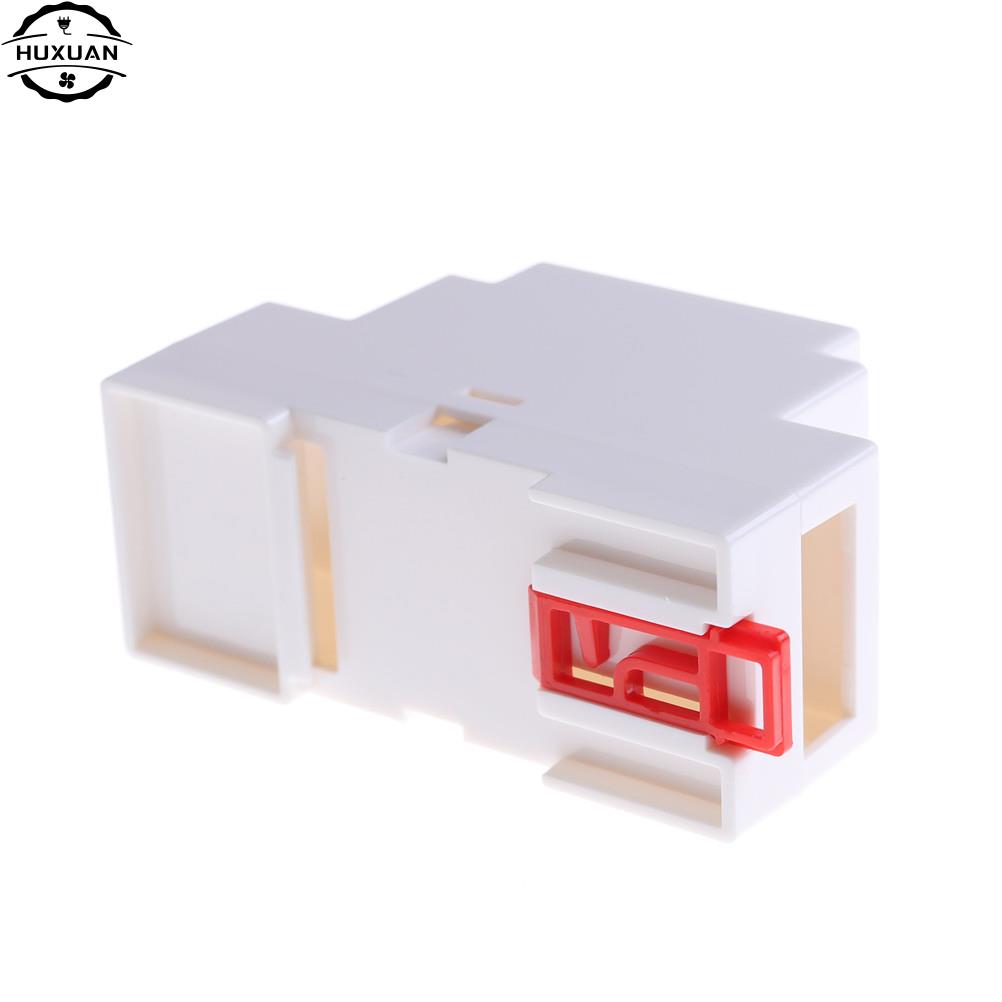 1pc 88x37x59mm Plastic Electronics Box Project Case DIN Rail PLC Junction Box