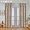 1PC Artistic Chinese Calligraphy Pattern Tassel Decoration Semi Blackout Curtain for Windows Balcony Bedroom and Living Room Home Decor