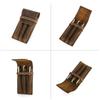 Handmade Pen Pencil Case Leather Desktop Organizer Retro Pen Pouch Holder  Stationary