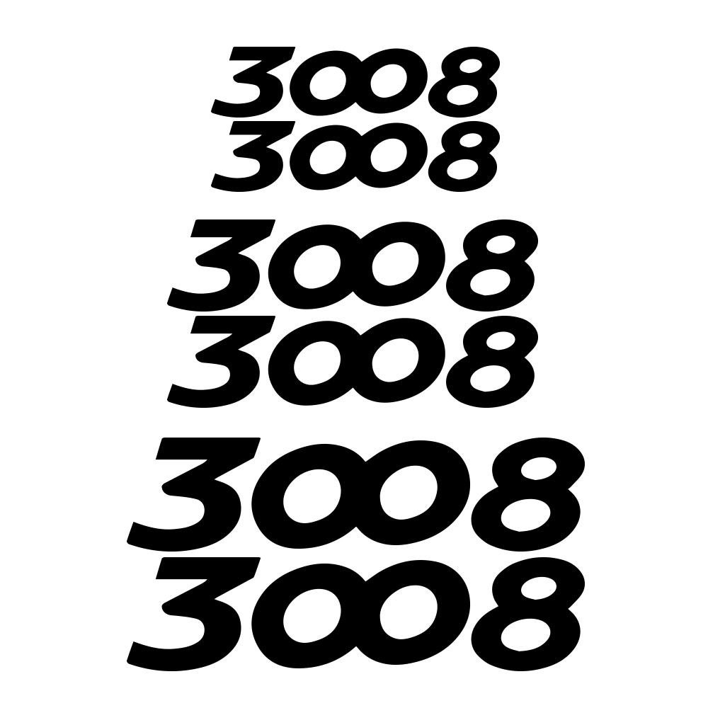 For Peugeot 308 307 Rcz 208 207 206 rifter 407 3008 108 Car Brake Caliper Heat Resistant Stickers Auto Styling Accessories