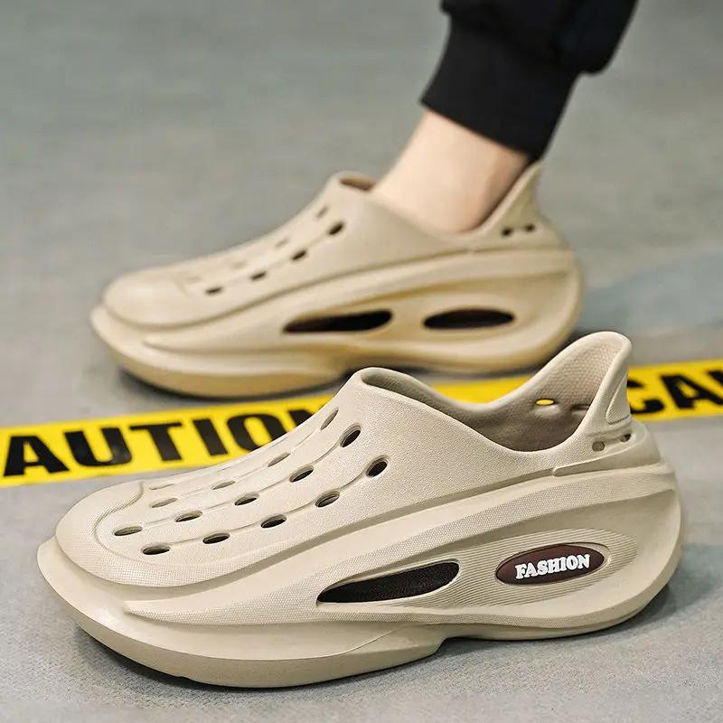 Спортивная беговая обувь Лето 2024 Мужская обувь для активного отдыха Мужские сандалии для повседневного использования Новое поступление Купить дешево Распродажа Корейский стиль по акции 39 V