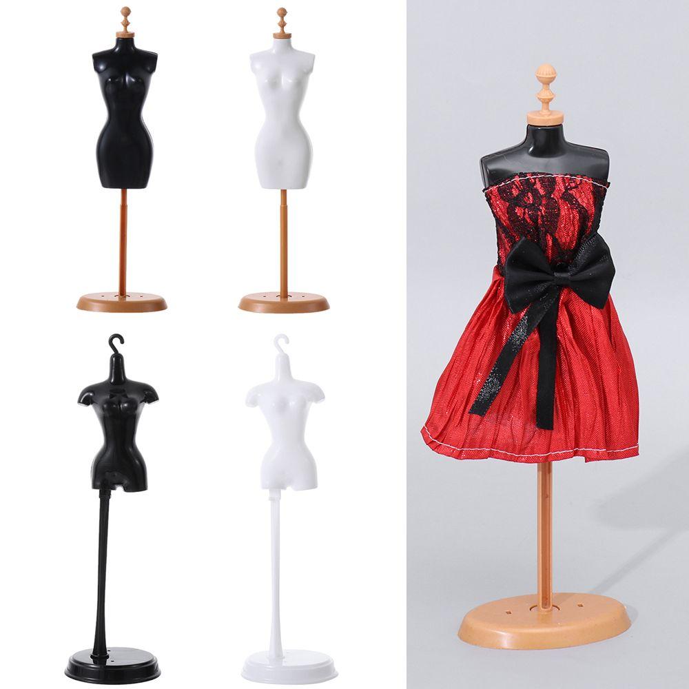 Mini House Clothes Hanger Doll Dress Support Display Holder Mannequin Model Stand Hangers
