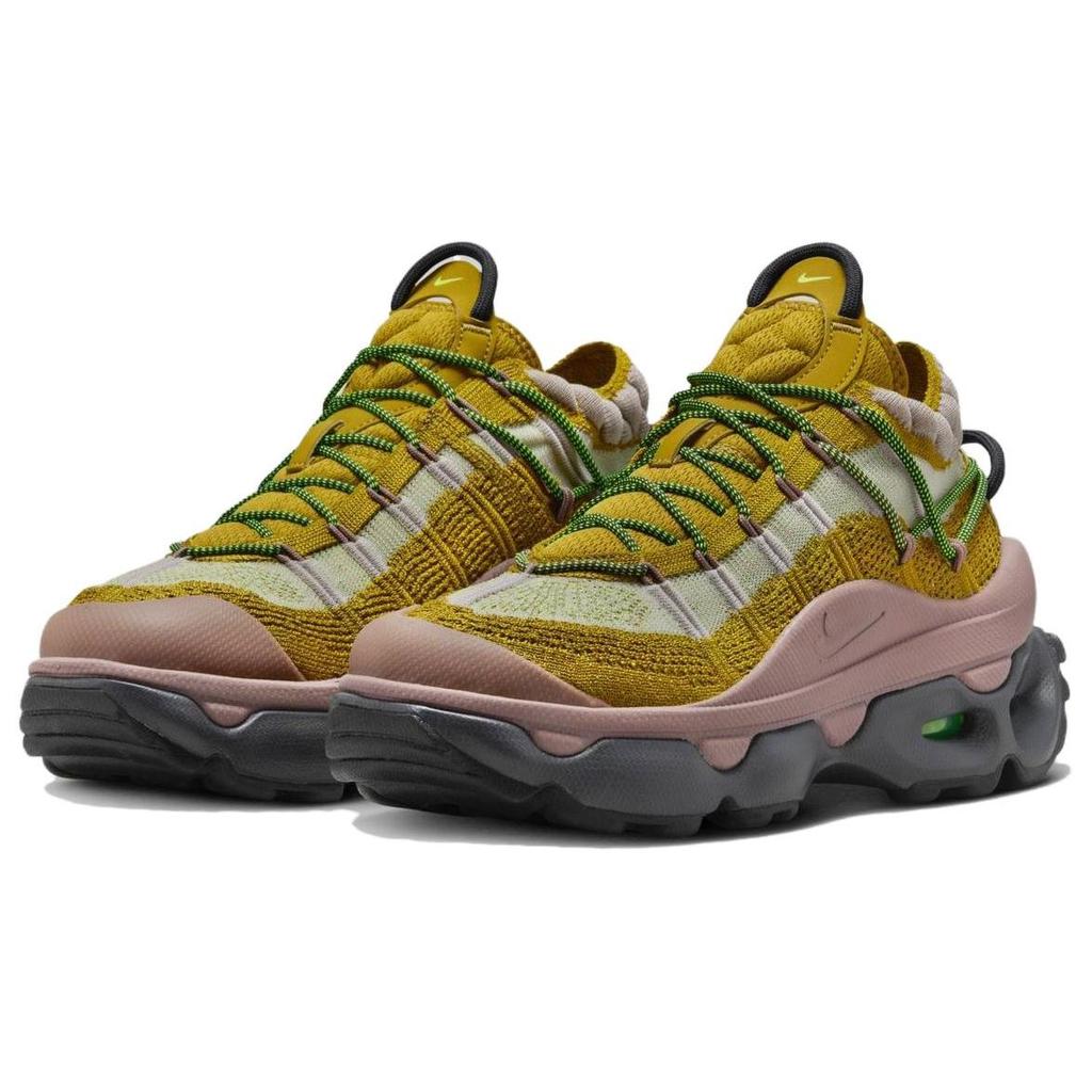 Nike Air Max Flyknit Venture Bronzine Smokey Mauve Women Sneakers Yellow Volt Dark-Smoke-Grey FD2110-700