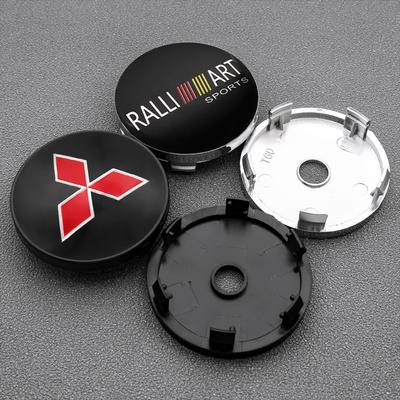 4 шт. Для Ralliart I200 Pajero Eclipse ASX Lancer 56 мм 60 мм Колпачок ступицы колеса автомобиля Крышка диска Наклейка с логотипом Аксессуары