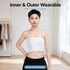 Strapless Tube Chest Binder, Invisible Slim Compression Binder, Thin Breathable Chest Minimizer With Adjustable Side Hooks