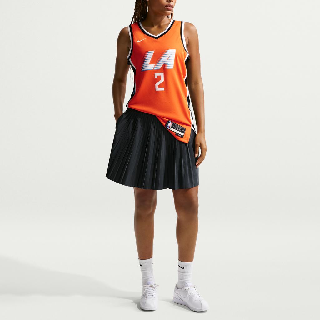 Nike FW25 Кавай Леонард Swingman НБА Лос-Анджелес Клипперс 2025-26 Городская версия Майка для баскетбола с V-образным вырезом без рукавов Мужская майка HM5984-821