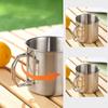 Handle Water Cup Picnic Mug Silver 260/350/600/660ML