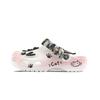 Crush Clog EVA Hello Meow Decorative Buckle Hand Painted Graffiti Casual Fashion Versatile Hole Shoes Unisex White
